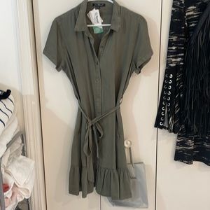 Nordstrom Velvet heart New tencel olive dress,M